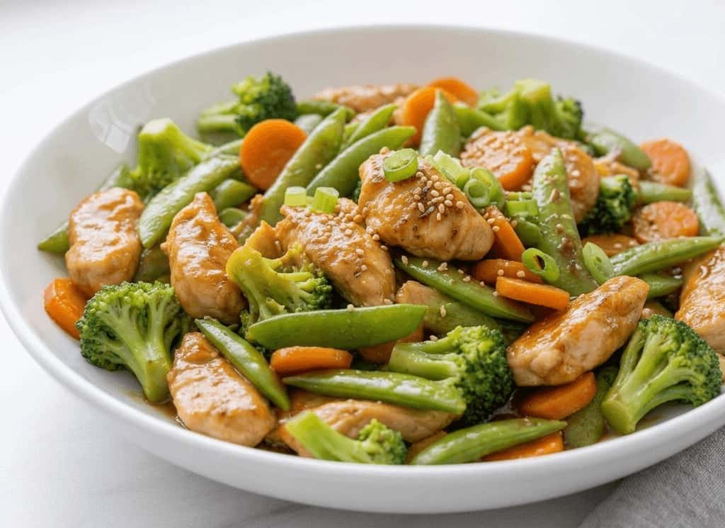 Chicken Stir Fry with Frozen Vegetables (Easy 20-Minute Dinner)
