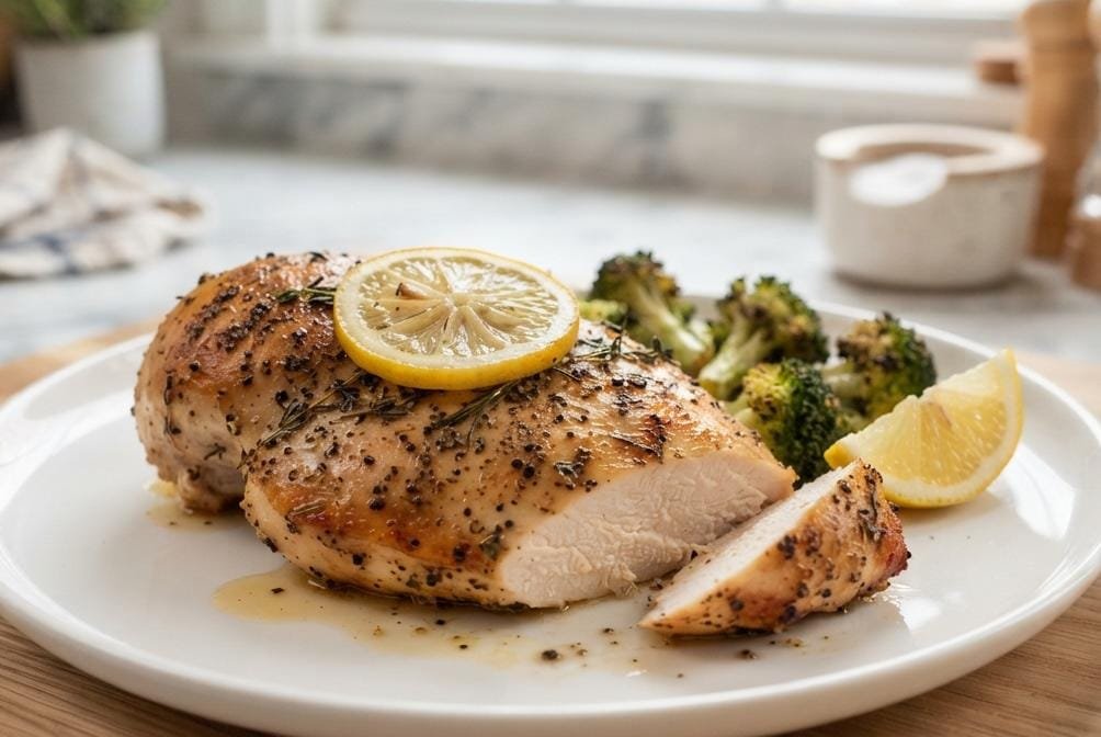 Lemon Pepper Baked Chicken Breast – Juicy, Easy, and Ready in 30 Minutes 4 Easy baked lemon pepper chicken Breast recipe