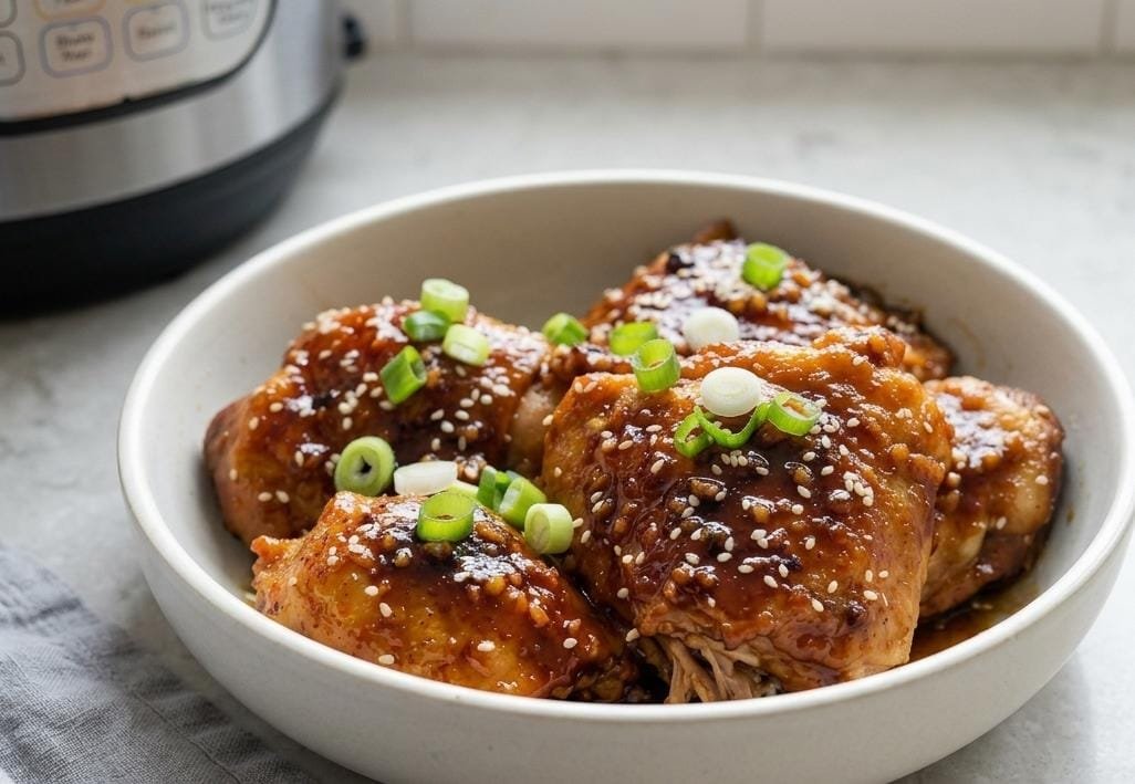 Instant Pot Honey Garlic Chicken Thighs – Sticky, Sweet, and Ready in 20 Minutes